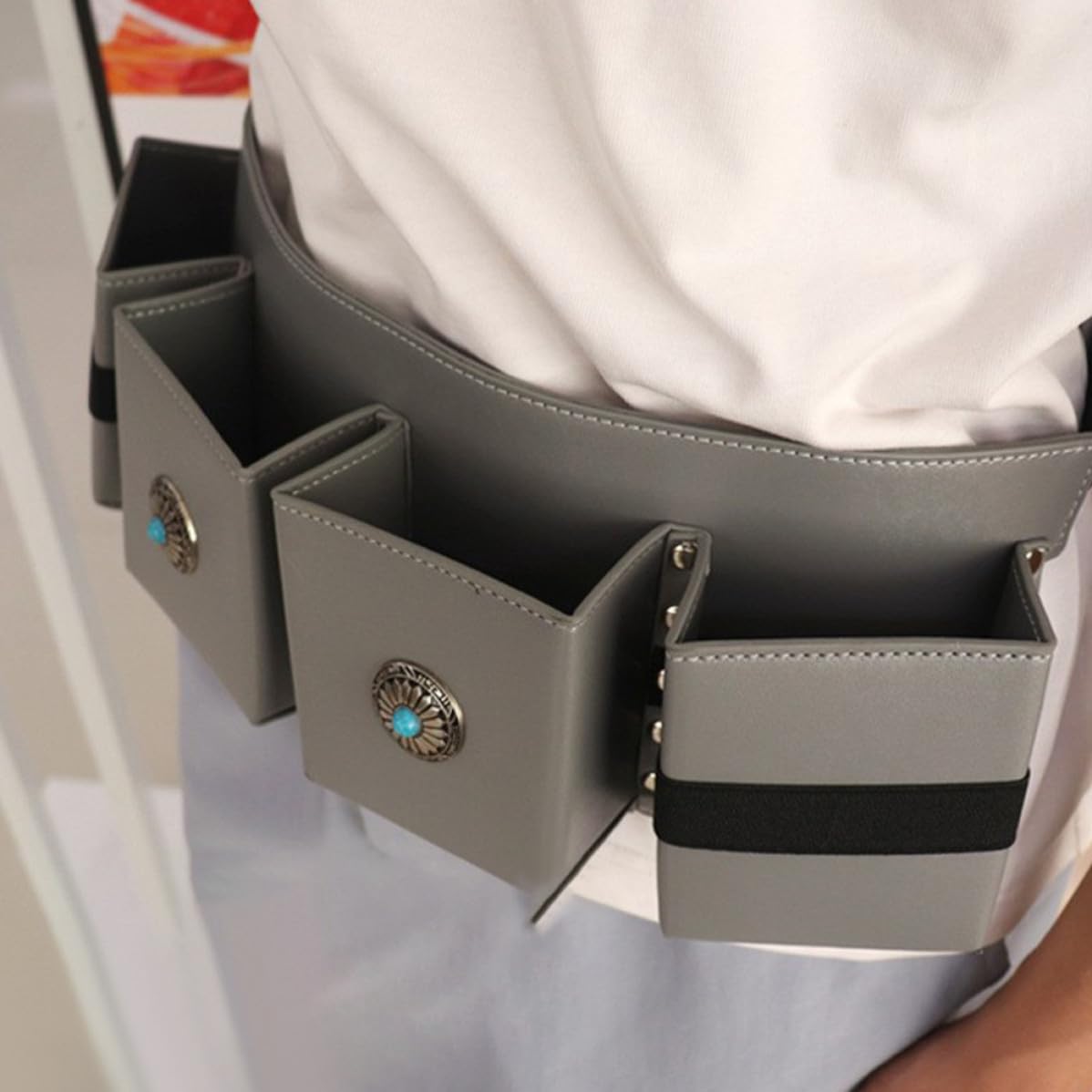 Borsa da Parrucchiere Multifunzionale in Pelle Pu con Grande Capacità, Design Semplice e Professionale per Saloni e Studi di Acconciatura