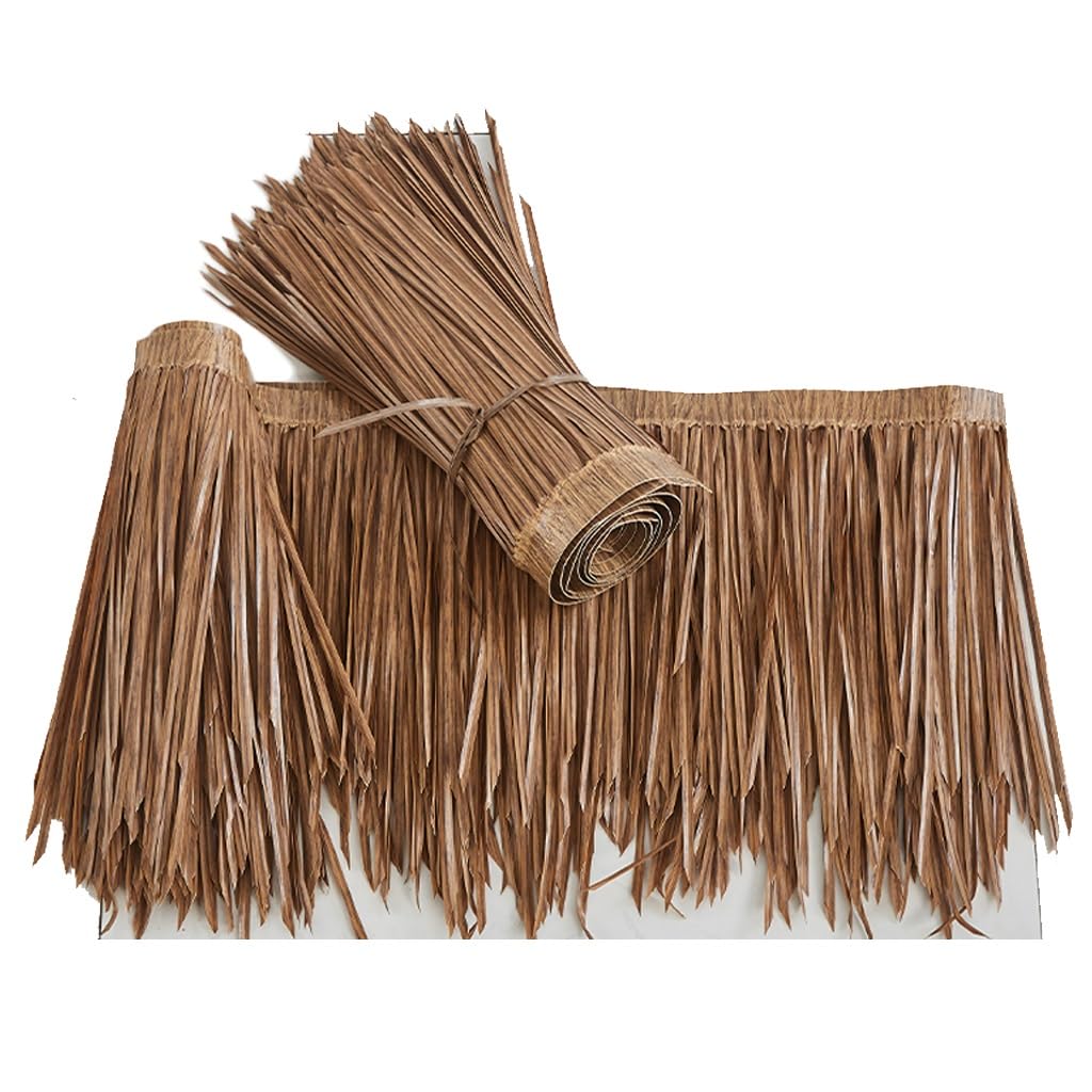 Toit de chaume artificiel durable 0,5x1m pour décoration de pavillon extérieur