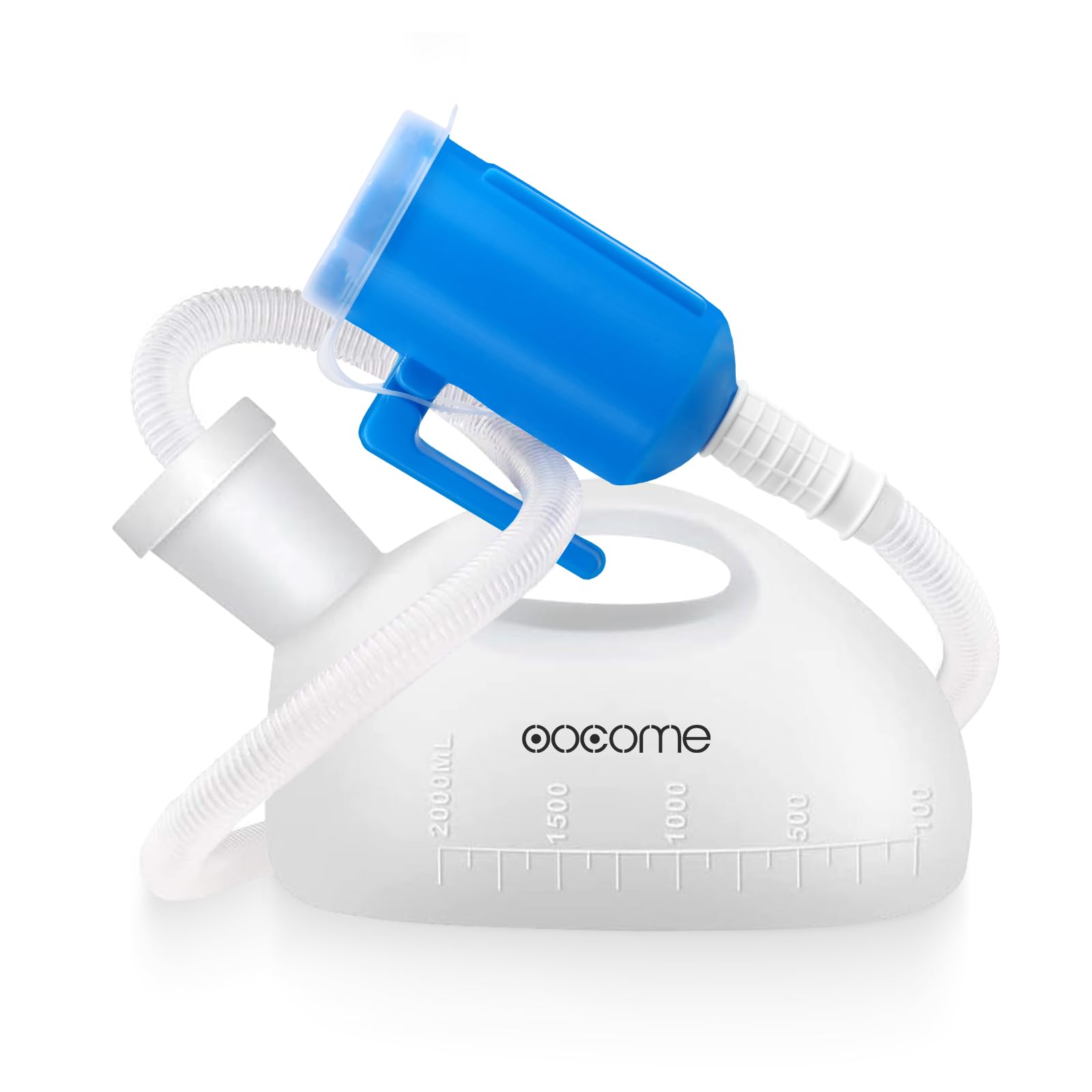 Man: 2000ml Male Urine Bottle, OOCOME Re-useable Portable Male Urinal Collector Urinal System with Tube