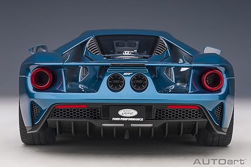 Miniatura 5 de Autoart 2017 Ford GT Liquid Blue Metallic 1/12 Modelo de coche
