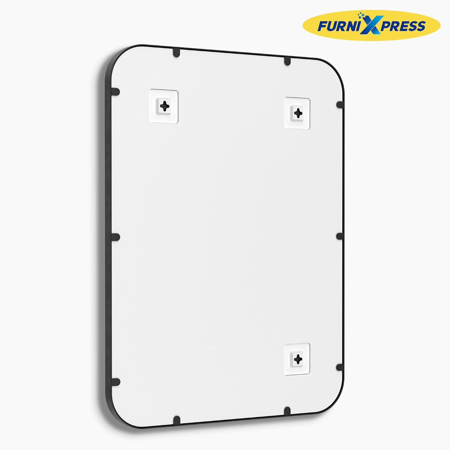 Bathroom Mirrors for Over Sink, 2-Pack 24"x36" Matte Black Frame Rectangular Vanity Mirror,Wall Mounted with Upgraded Moisture-Resistant Performance for Humid Bathrooms, Modern Soft-Edge Design