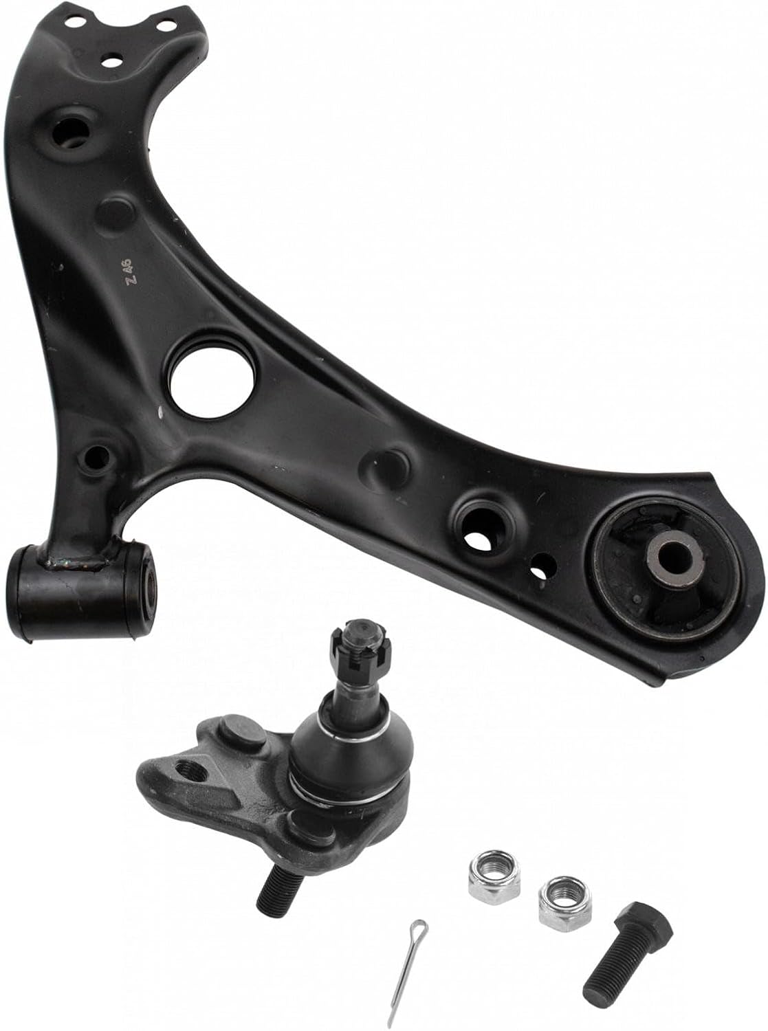 TRQ Front Right Lower Control Arm with Ball Joint Steel Compatible with 2019-2022 Toyota Corolla 2016-2022 Prius 2019-2022, AWD-e 2017-2022 Prius Prime