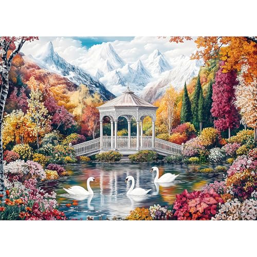 MAXZN Puzzles for Adults 1000 Piece,1000 Piece Puzzle for Adults, Animals Mountain Plant Lake Jigsaw Puzzles, Challenging Puzzle Perfect for Game Nights, Finished Size is 28×20 in