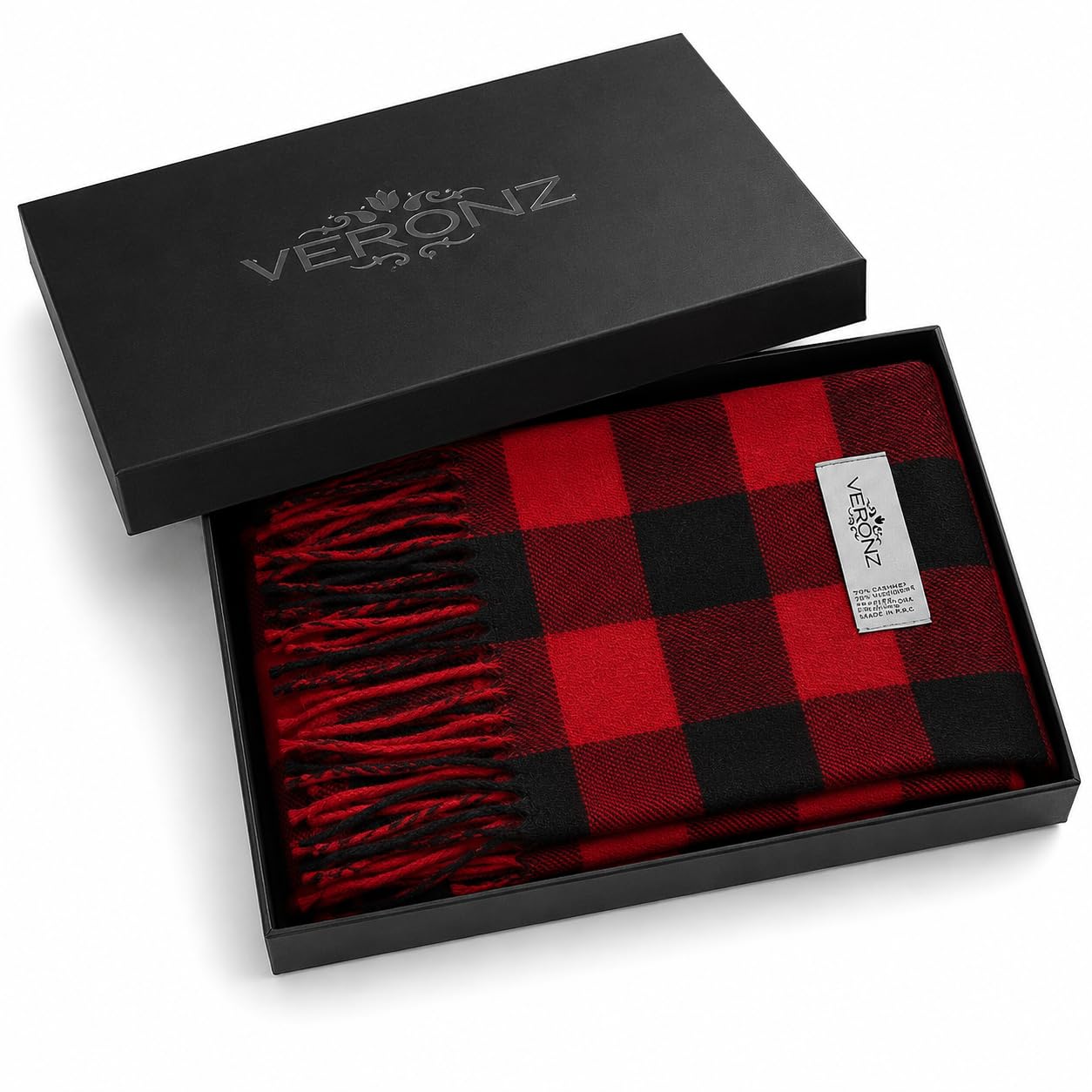 VERONZ Sciarpa invernale super morbida e lussuosa classica al tatto in cashmere, con confezione regalo