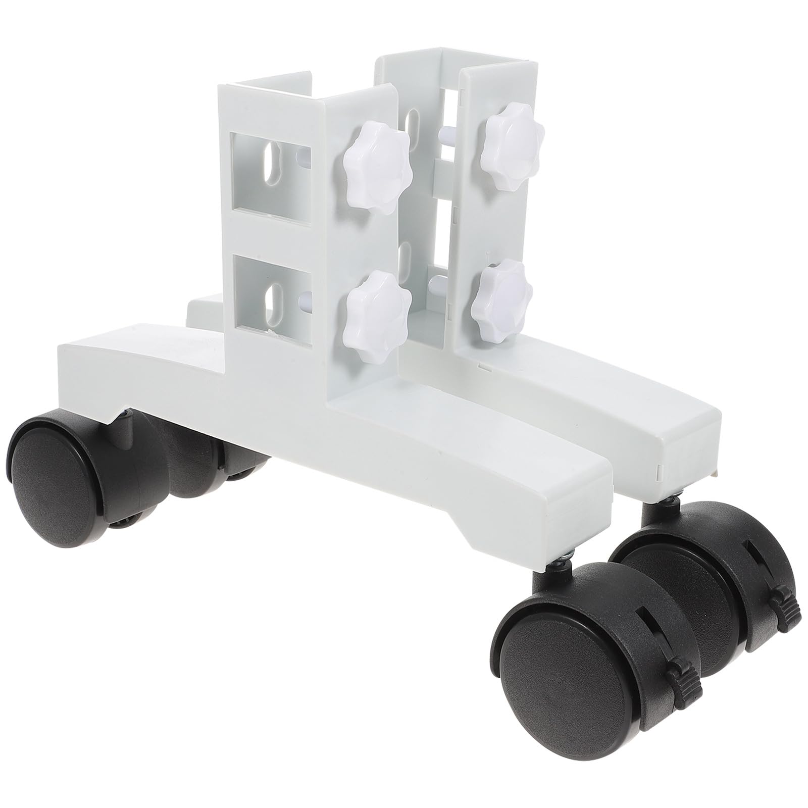 Pieds Universels pour Radiateur Électrique Infrarouge Blanc, Support en Nylon et Fer, Facile à Déplacer Barre Porteuse Centrale, Lot de 2 Pièces pour Usage Domestique
