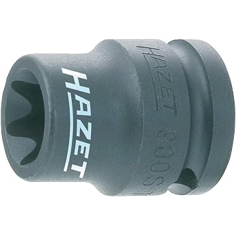 HAZET 900S-E20 38 mm E&thinsp;20 Torx Profile Impact/Power Screwdriver Socket - Phosphatised/Oiled