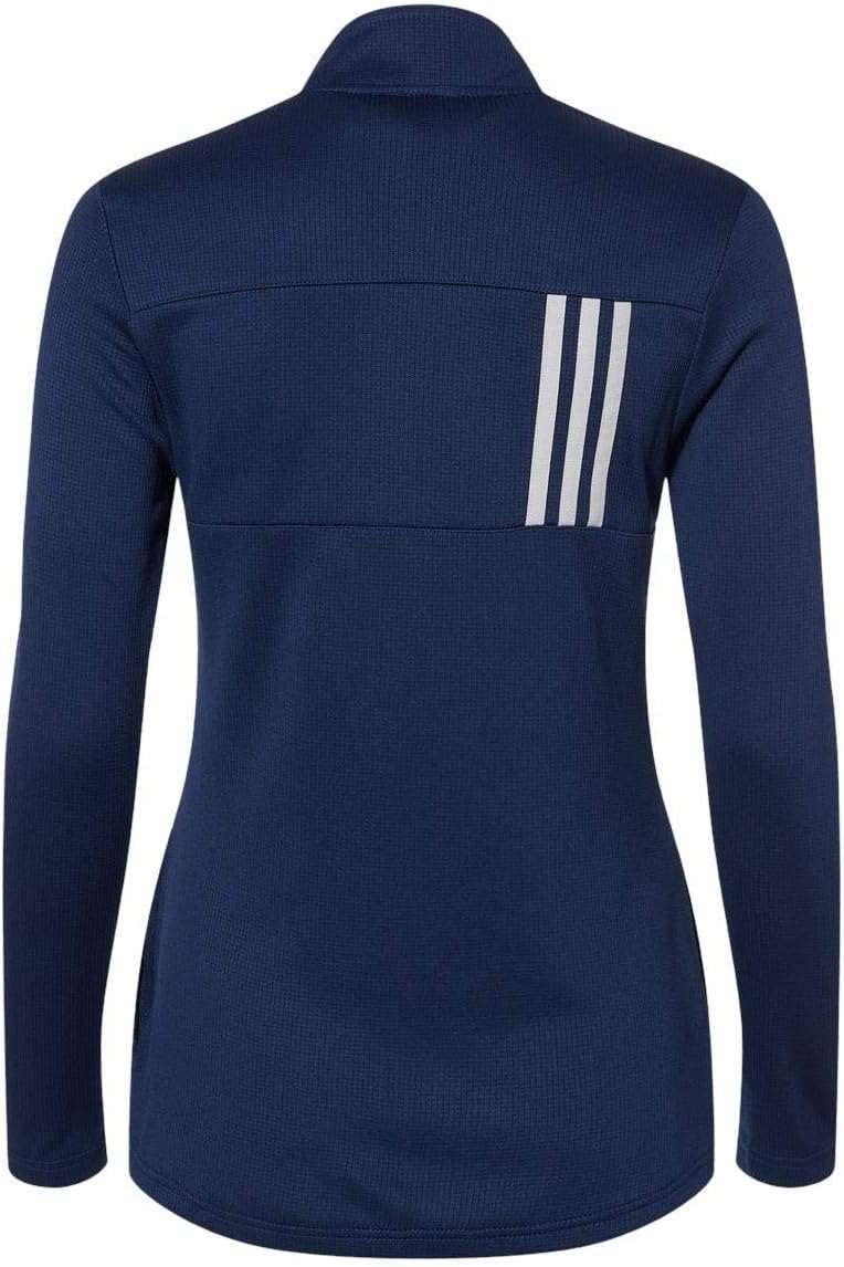 Adidas - Women's 3-Stripes Double Knit Full-Zip - A483 - 2XL - Team Navy Blue/ Grey Two