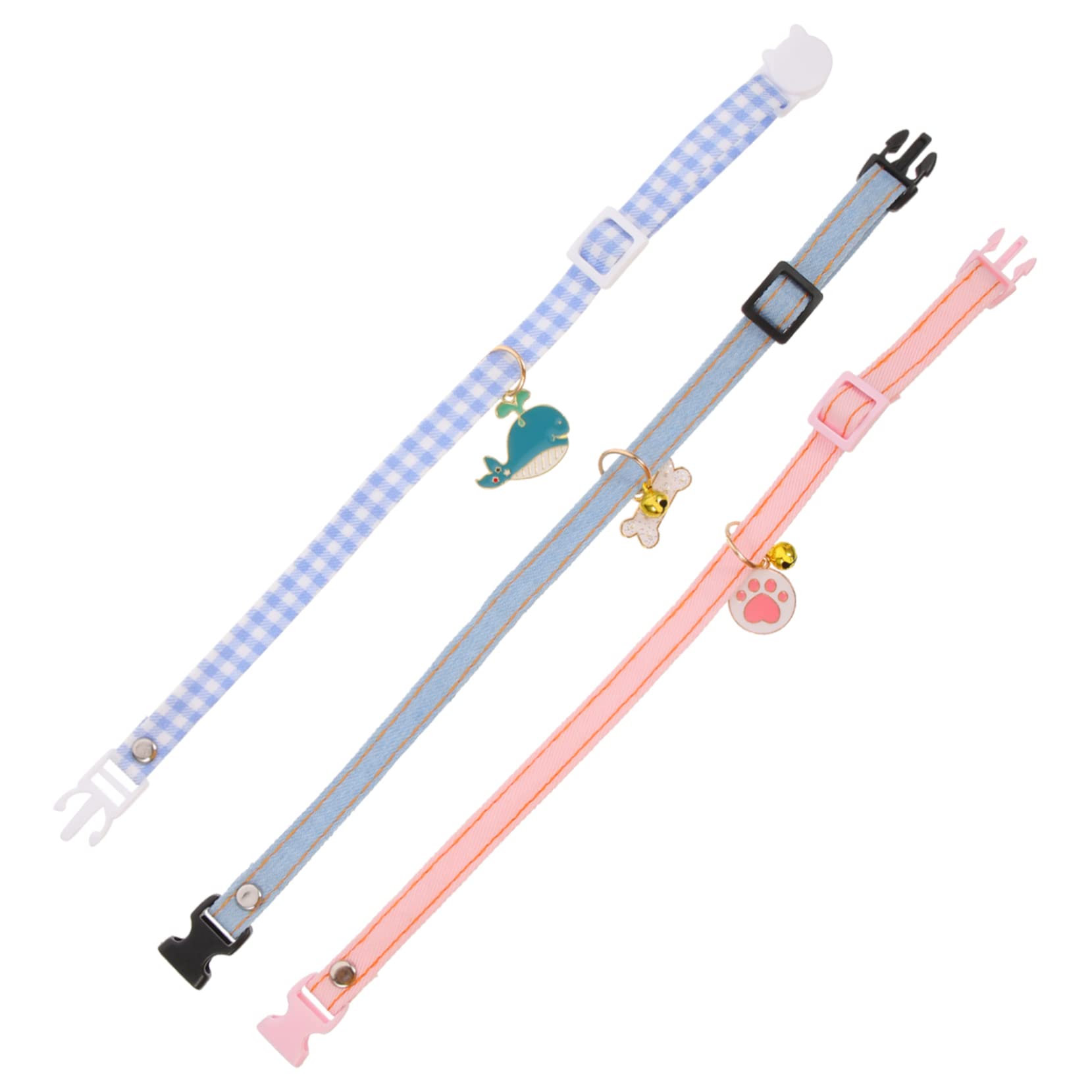 VANZACK 12pièces Collier Adorable pour Chat avec Clochette Accessoire Amusant pour Chats Et Petits Animaux Réglable Et Sécurisé pour Événements Festifs Et Activités Quotidiennes