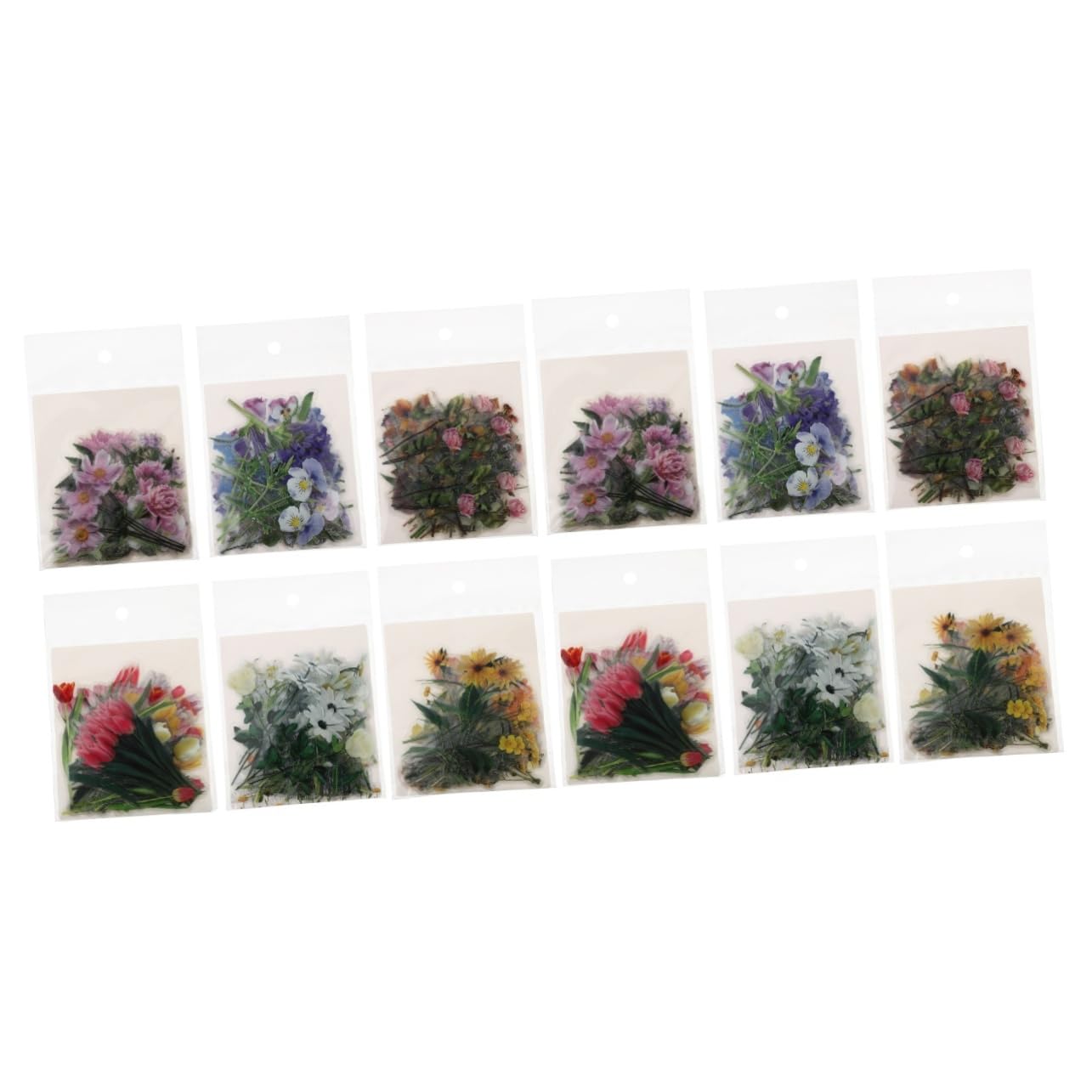 ARTIBETTER 2 Series Pegatinas Scrapbooking De Flores Autoadhesivas Decorativas Para Álbumes Cuadernos Y Estacionario Para Diy Y De 240 Piezas*2