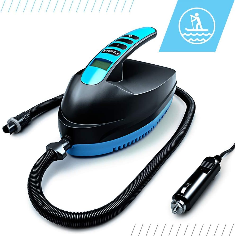 Bluefin Premium Electric Paddle Board Pump | E-Swift & E-Swift Lite Electric Air Pump | SUP & Airbed Pump | Portable, Lightweight and Compact | Easy Storage | Fast Inflating and Deflating