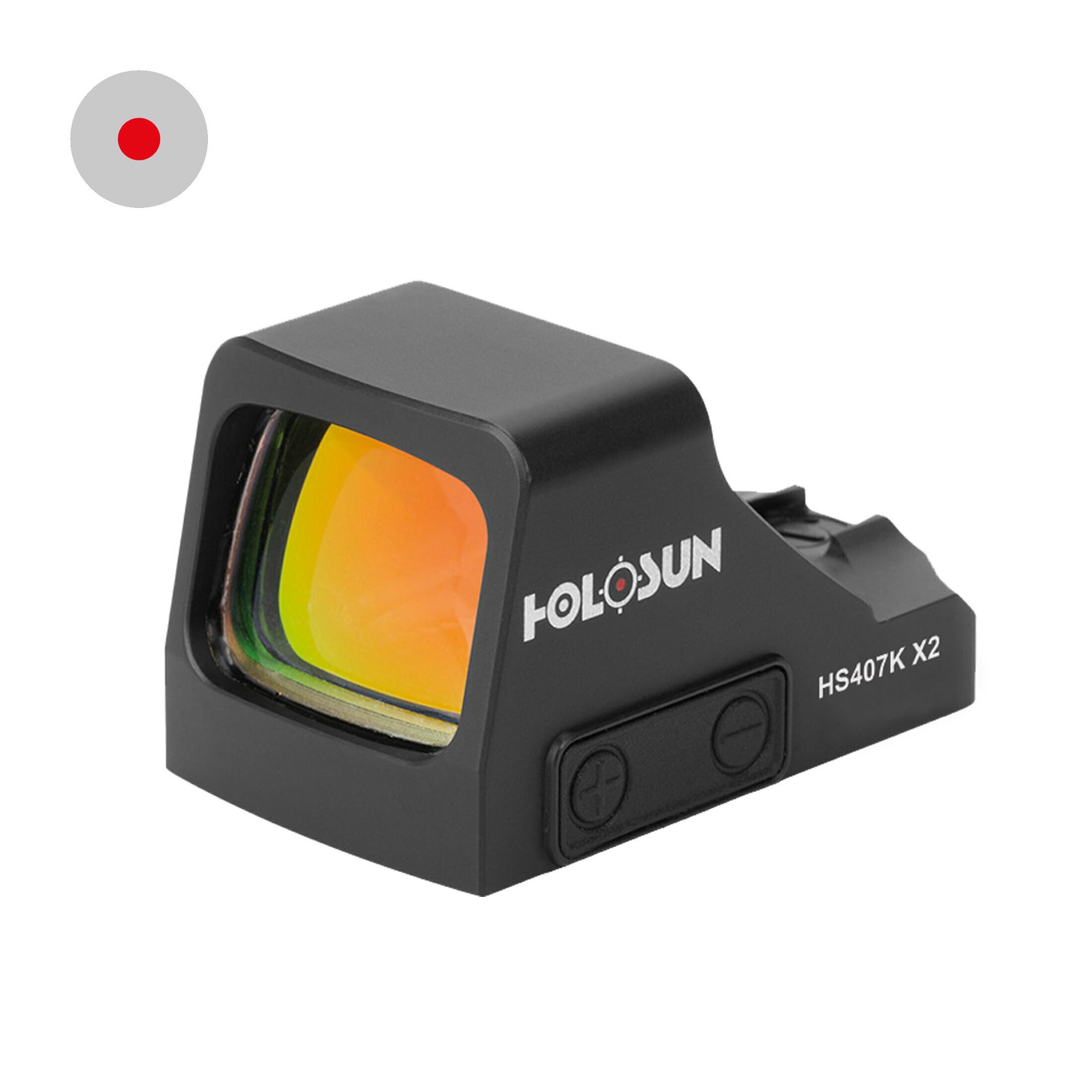 Holosun HS407K-X2, Offenes Reflex Rotpunktvisier, 6MOA Punkt, schwarz, Holosun K Footprint, Jagd, Sportschießen Softair, Tactical mini - 70149067
