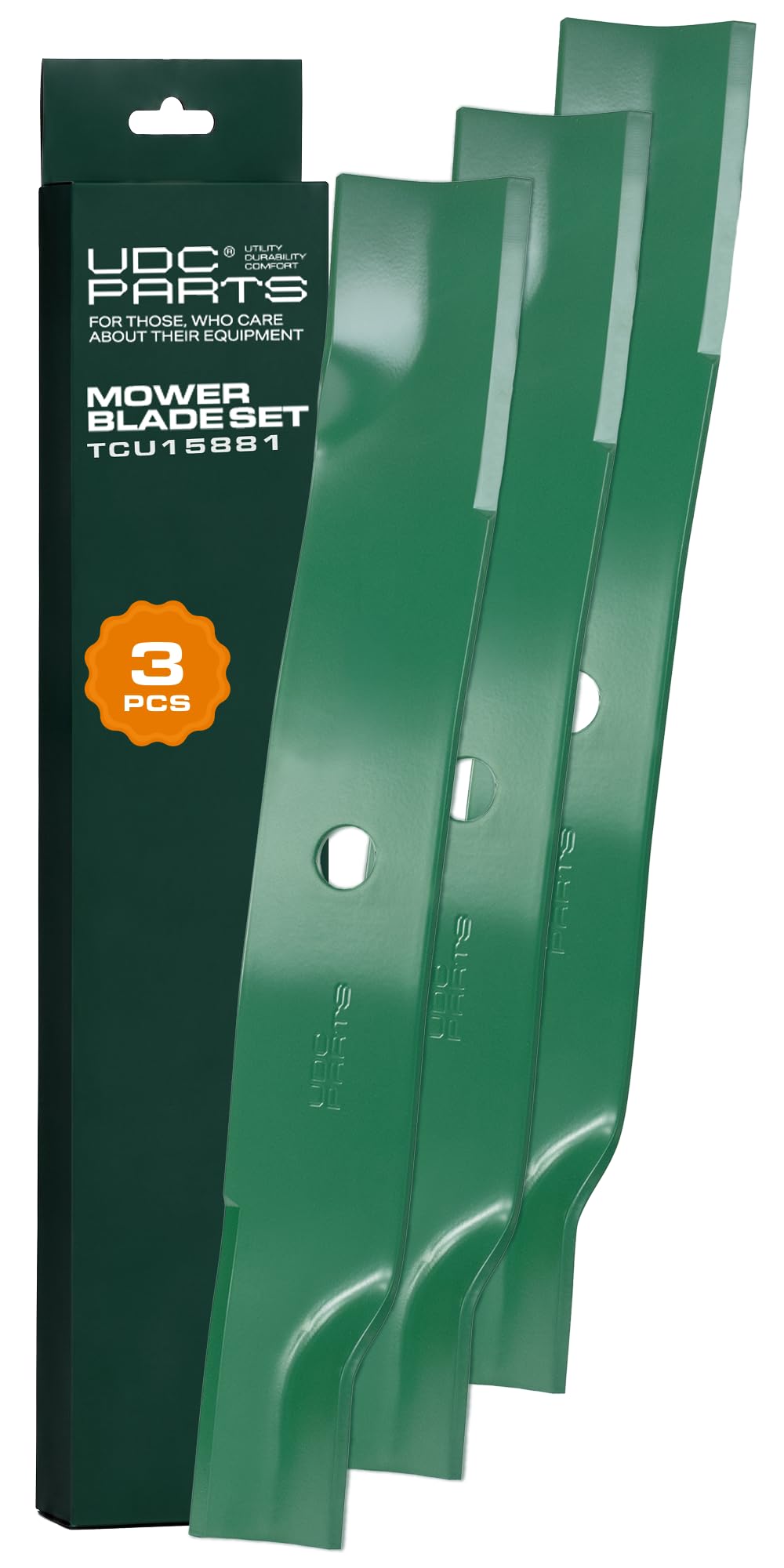 UDC Parts TCU15881 High Lift Blades Replacement for John Deere 60 Inch