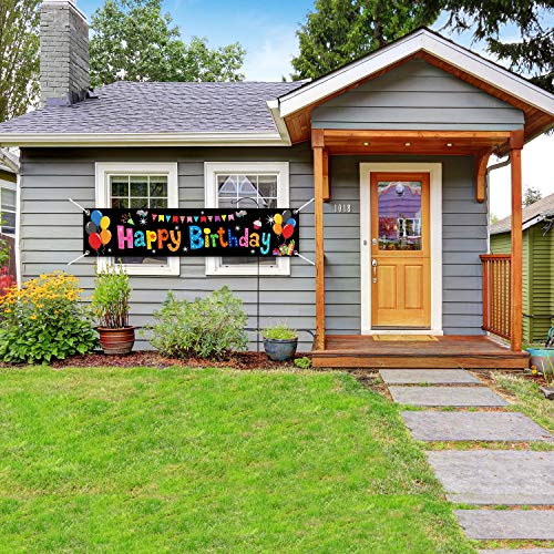 Chiazllta JM0038 Colorful Happy Birthday Banner Large Happy Birthday Yard Sign Backdrop It'S My Birthday Backdrop Party Indoor Outdoor Car Decorations thumb #5