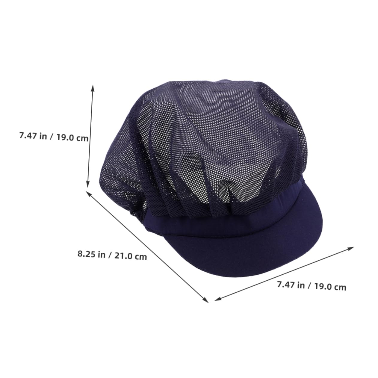 NOLITOY 2pcs Unisex Chef Hat Breathable Cooking Beanie for Kitchen Catering and Food Service Lightweight Washable Navy Versatile Headwear for Chefs Waiters and Bakers