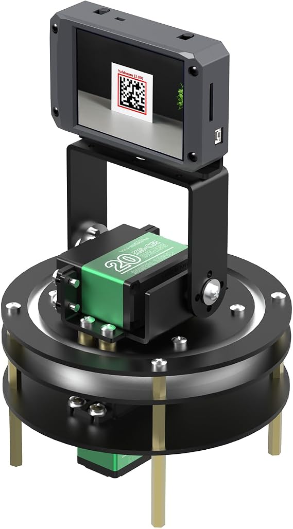 Yahboom K230 AI Development Board 1.6GHz High-Performance Chip/2.4-Inch Display/Open Source Robot Maker Python Supports AI Visual Recognition CanMV Sensor (with 2DOF Electric PTZ)