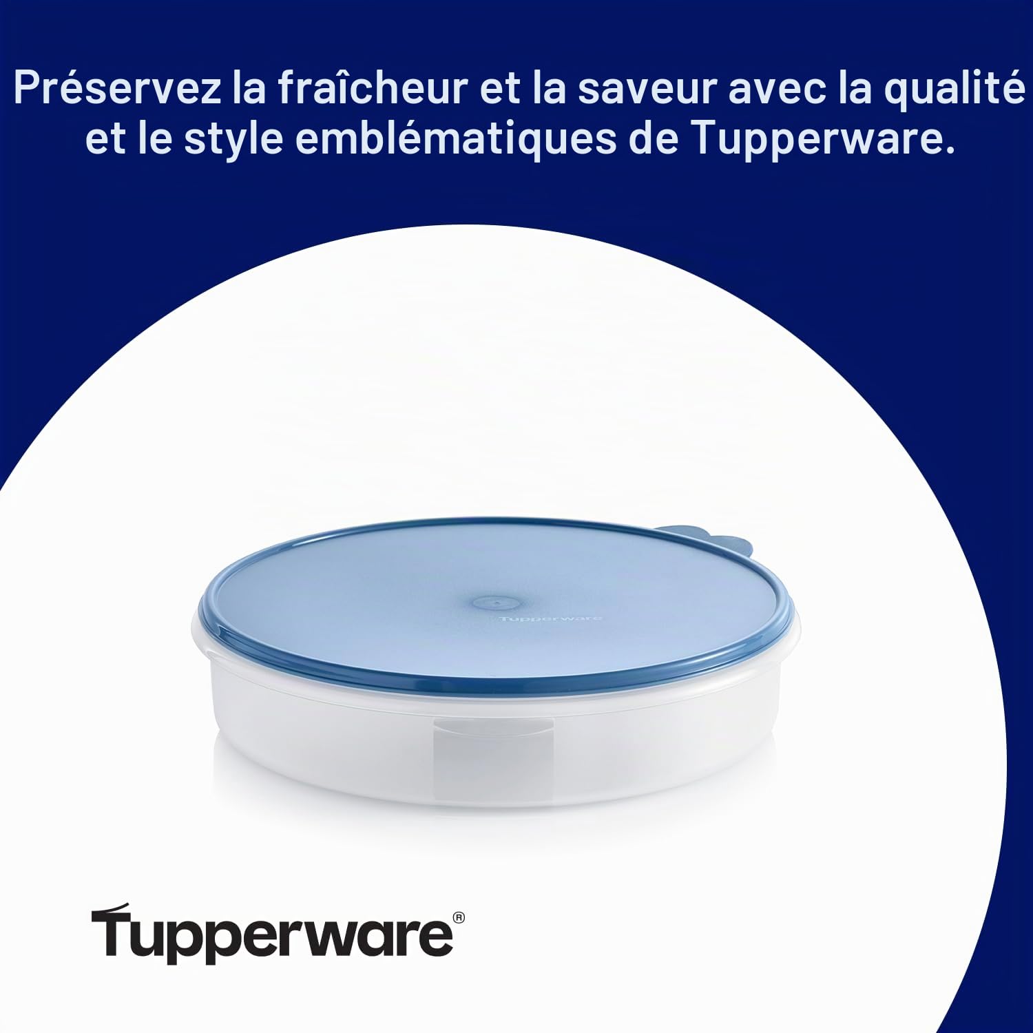 Tupperware Récipient rond Freeze & Go – Passe au congélateur, au lave-vaisselle et sans BPA (4 l)