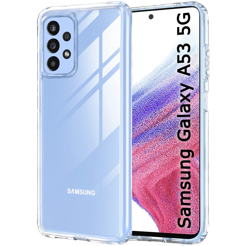 TheGiftKart Ultra-Hybrid Crystal Clear Back Case Cover For Samsung Galaxy A53 5G|Shockproof Design|Camera Protection Bump|Hard Clear Back|Bumper Case Cover For Samsung A53 5G (Tpu + Pc|Transparent) (B0BQCBPTJ7) Amazon Price History, Amazon Price Tracker