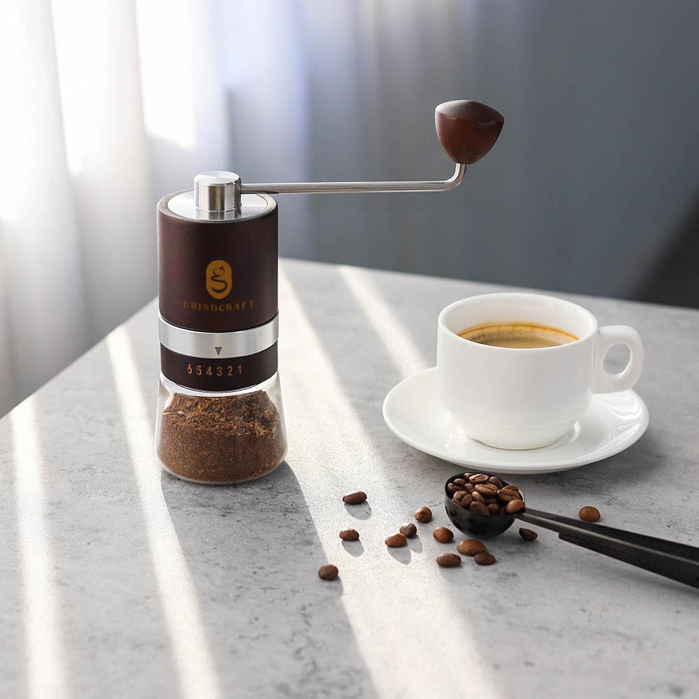 Burr Grinder Hand Crank GRINDCRAFT Manual Burr Coffee Grinder ...