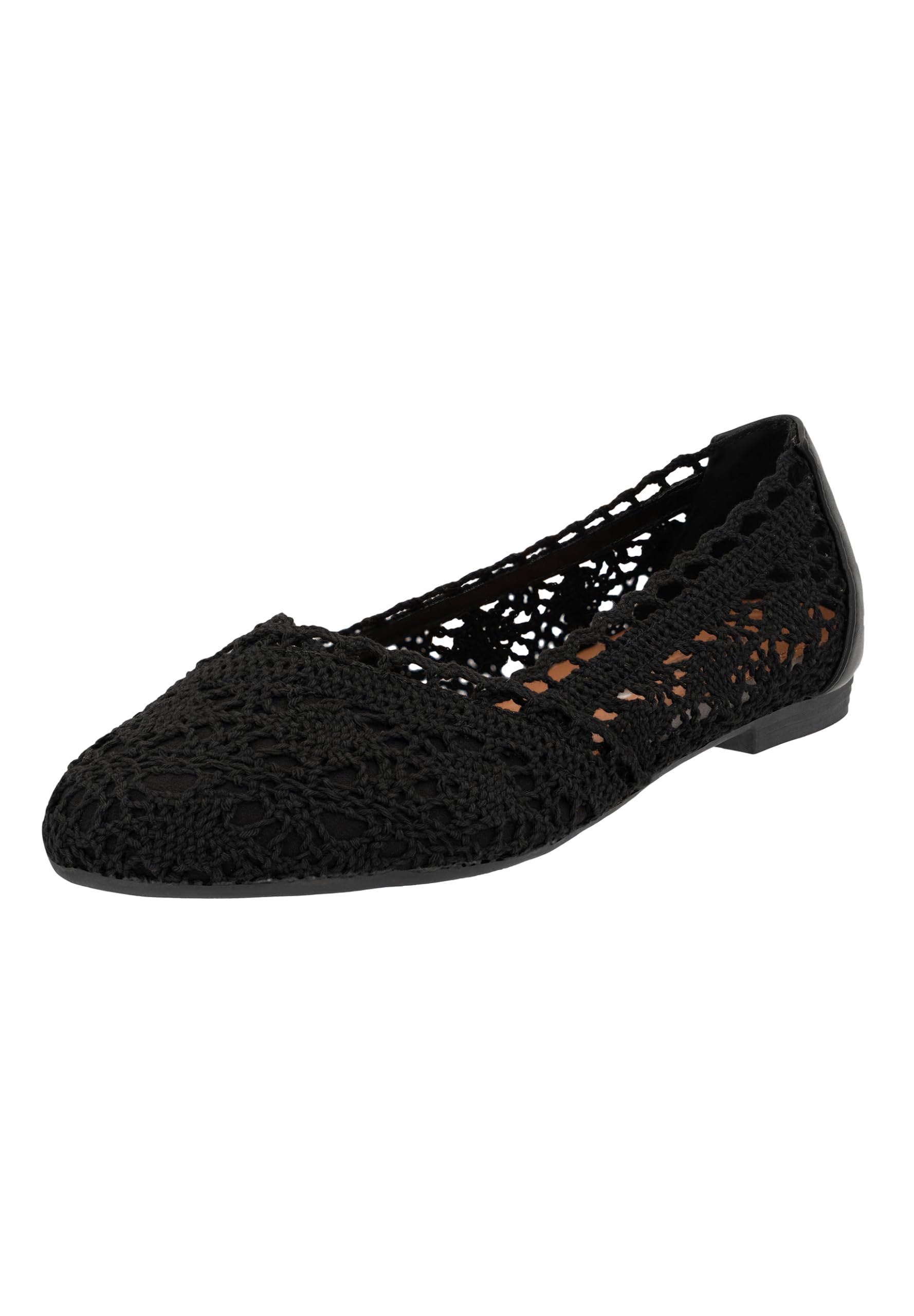 Elara Donna Ballerine Comode Slip-On Pizzo Chunkyrayan