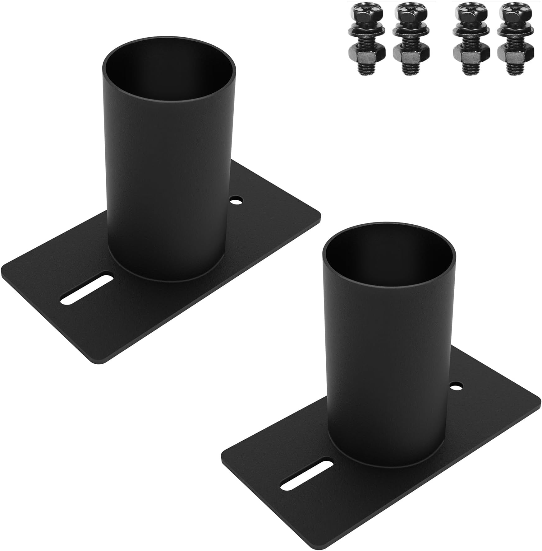 2 PCS Slip Fitter Adaptor, Mounting Bracket, Transform Slip Fitter into Arm Mounting, Tenon Adaptor for Outdoor Flood Lights, Street, Parking Lot, Shoebox Light Fixtures