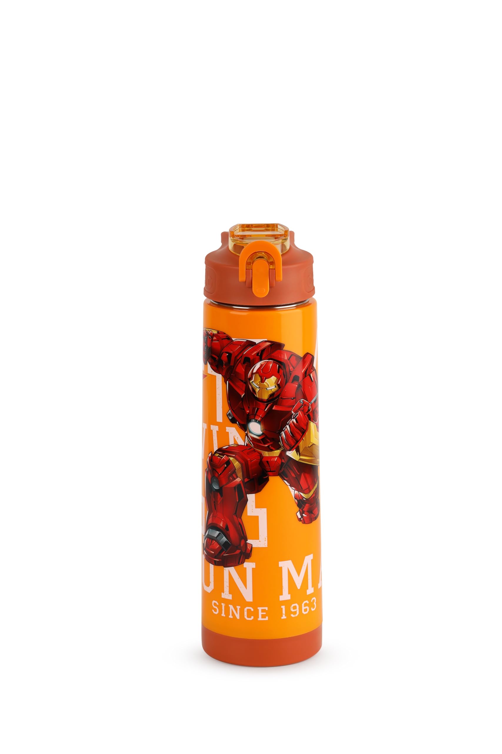 CELLO Puro Steel-X Power Sip Insulated Sipper Water Bottle for Daily Use 700 ml Orange | 3D Touch & Feel Design, Easy Push Open Lid Leakproof Insulated Water Bottle for School Kids, Office & Travel-image-24