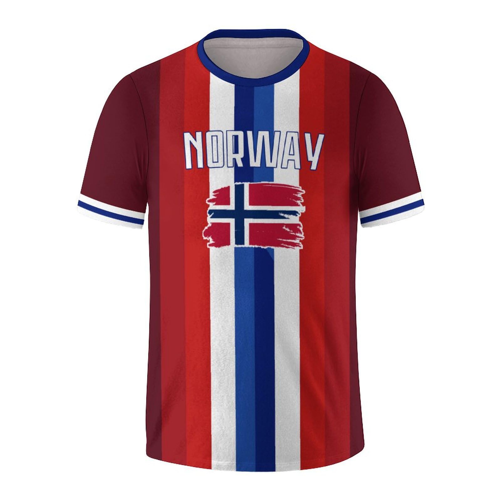 Soccer National T-Shirt Uniforms Printing Short Sleeve Shirts for Men Fans Apparel Gifts S-2XL, Norway, S — image 1