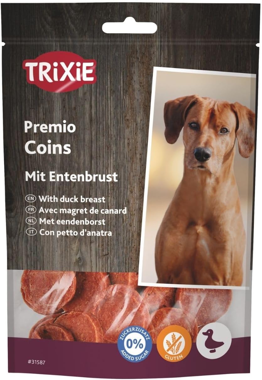 Premio Dog Treats, Delicious and Rich in Nutrients Healthy Treats for Dogs, Suitable for All Breeds of Dogs - 80 gm, (Duck Coins)
