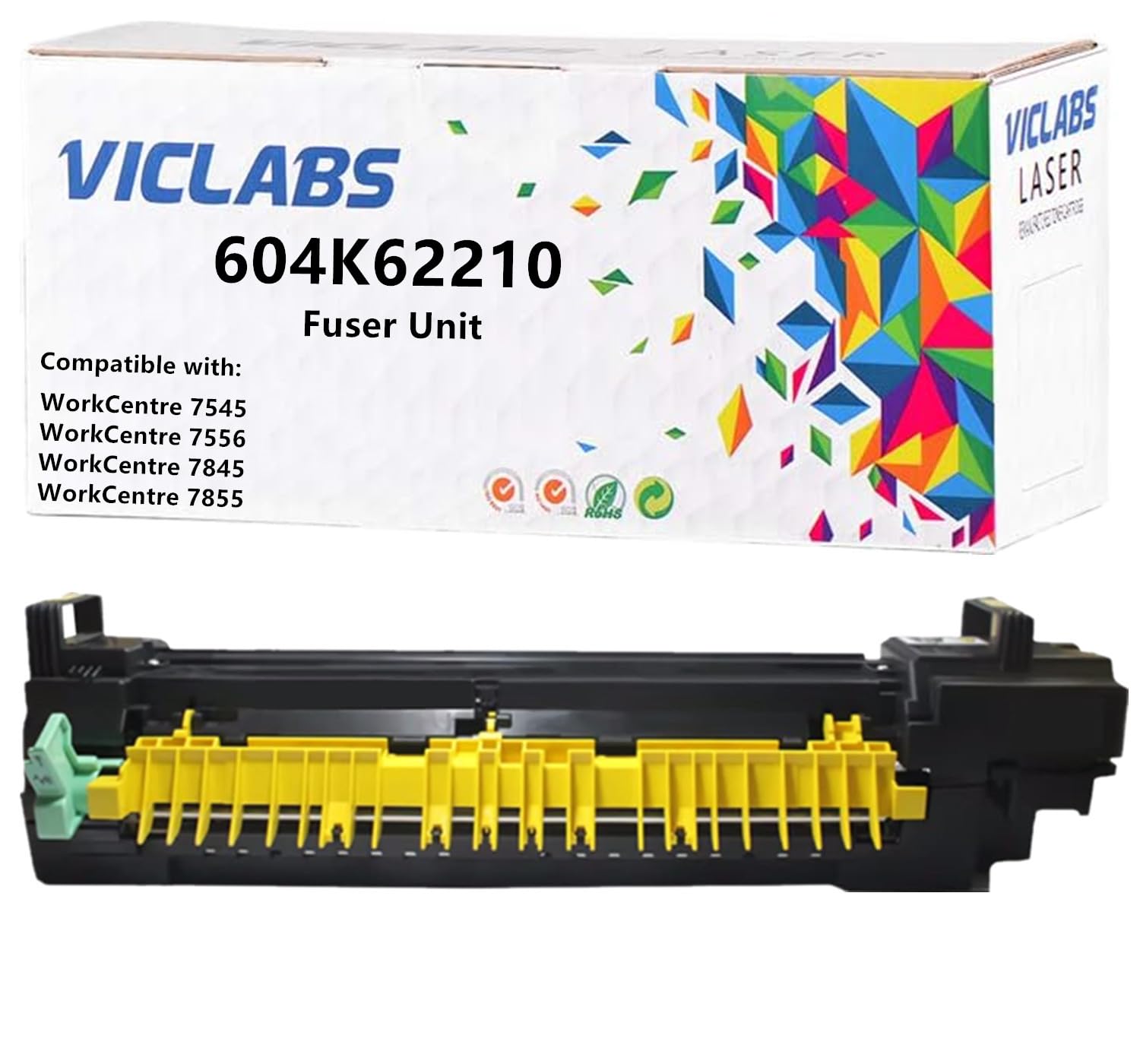 VicLabs 604K62210 fuser Unit Replacement for Xerox 604K62210 fuser Unit for use in Xerox WorkCentre 7545 7556 7845 7855 Printers,110V (1- Pack)