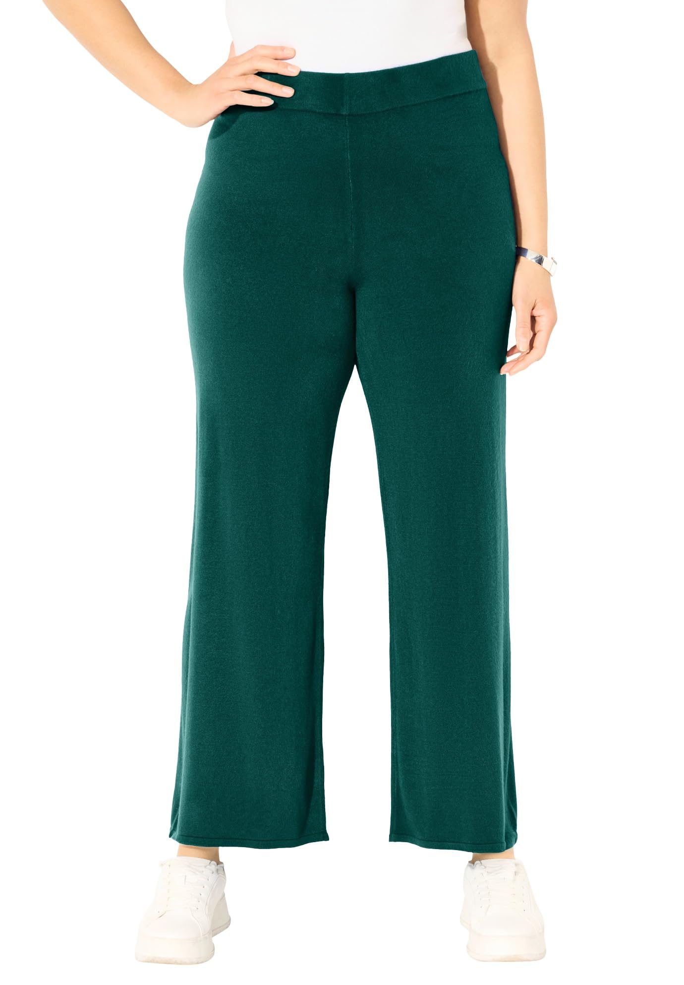 Womens Plus Size Cashmiracle Wide Leg Pant