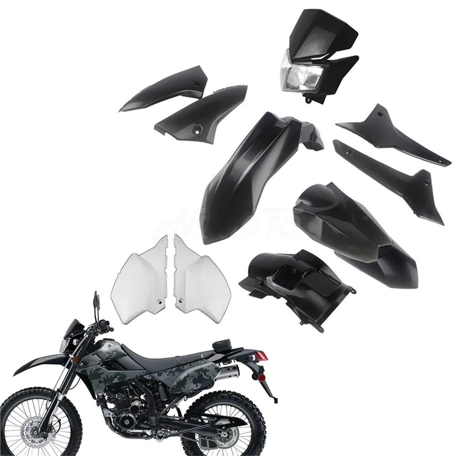 Do KLX250 D-Tracker KLX250S/SF 2008-2019 Fairing Tail Cover