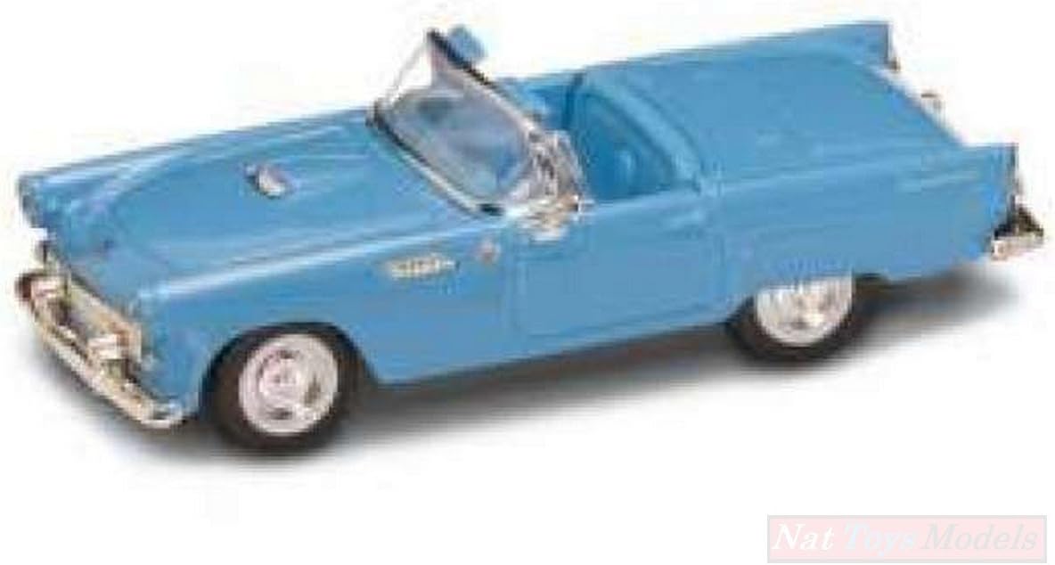 Lucky Die Cast SCALE MODEL COMPATIBLE WITH FORD THUNDERBIRD CONVERTIBLE 1955 BLUE 1:43 LDC94228BL