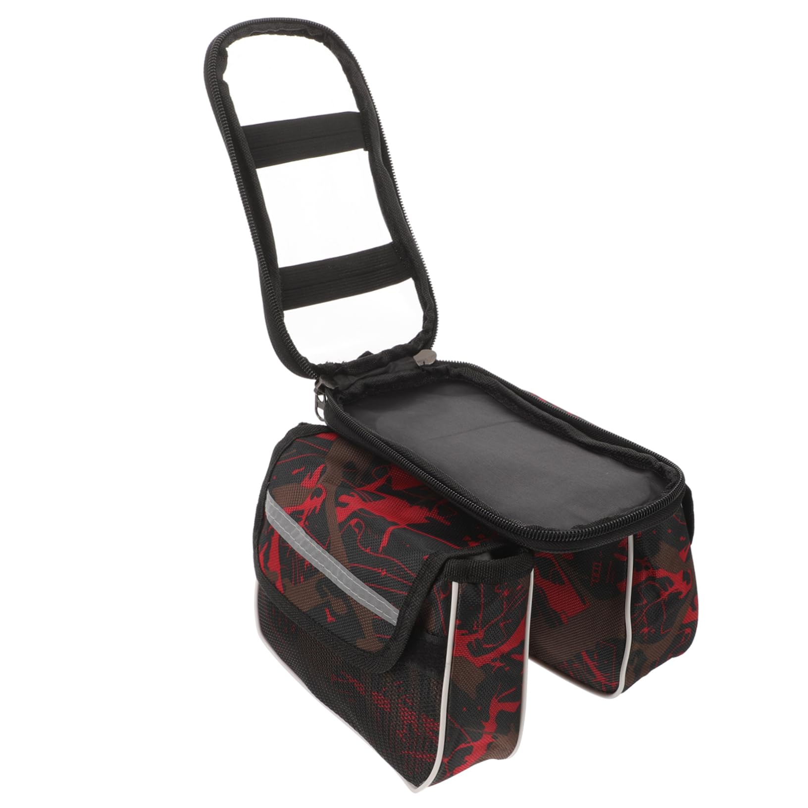 Toddmomy 5piezas Bolsa De Bicicleta Resistente Al Desgaste Bolsa De Almacenamiento Frontal para Teléfono Compatible La Mayoría De Bicicletas Gran Capacidad y Diseño Simple Incluye