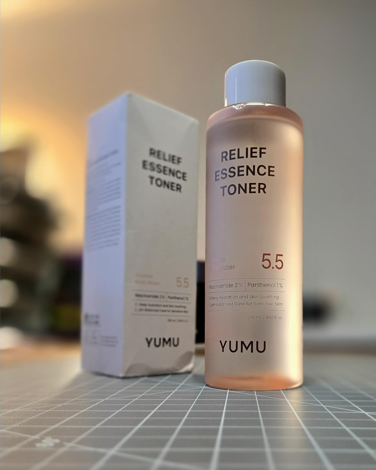 YUMU Licorice Relief Essence Toner for Sensitive Skin, Niacinamide, Panthenol, Fragrance-Free, Soothing & Hydrating (255ml / 8.62 fl. oz.)