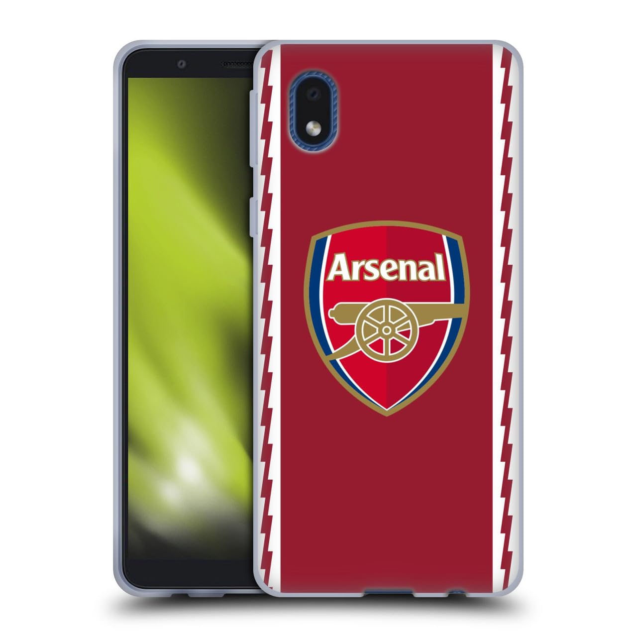 Head Case Designs Officially Licensed Arsenal FC Home 2022/23 Crest Kit Gel Case [Military Grade Protection] Compatible With Samsung Galaxy A01 Core (2020) — image 1