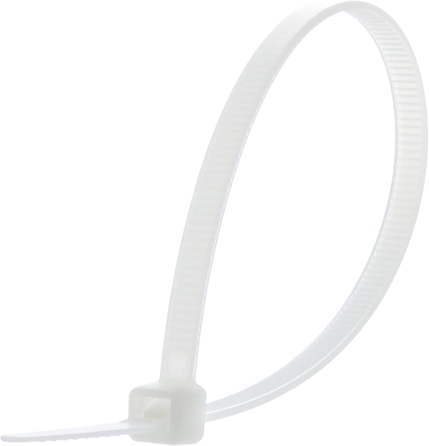 Secure 8 Inch Natural 50 lb Standard Nylon Cable Tie 100