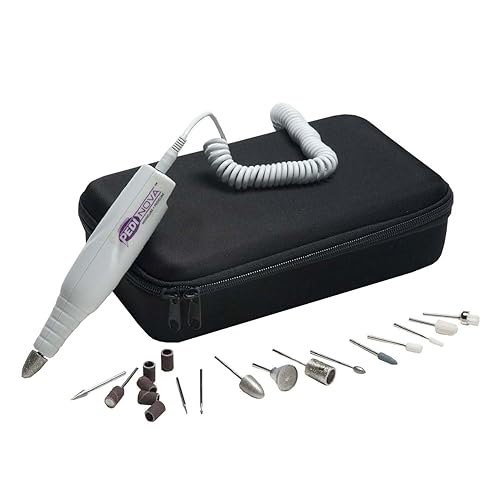 Medicool Pedinova Pro 20.000 RPM Máquina de Lima de Uñas para Manicura y Pedicura con Estuche de Viaje y Kit de Brocas | PEDINOVA-P