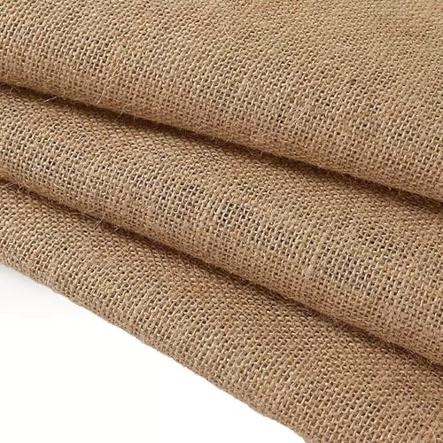 Tela De Yute Por Metro - 100 x 160 cm. Tela De Tapicería Manta De Yute De Primera Calidad Arpillera Hecha De Fibras Naturales Para Manteles Cojines y bolsos 295 g/m²