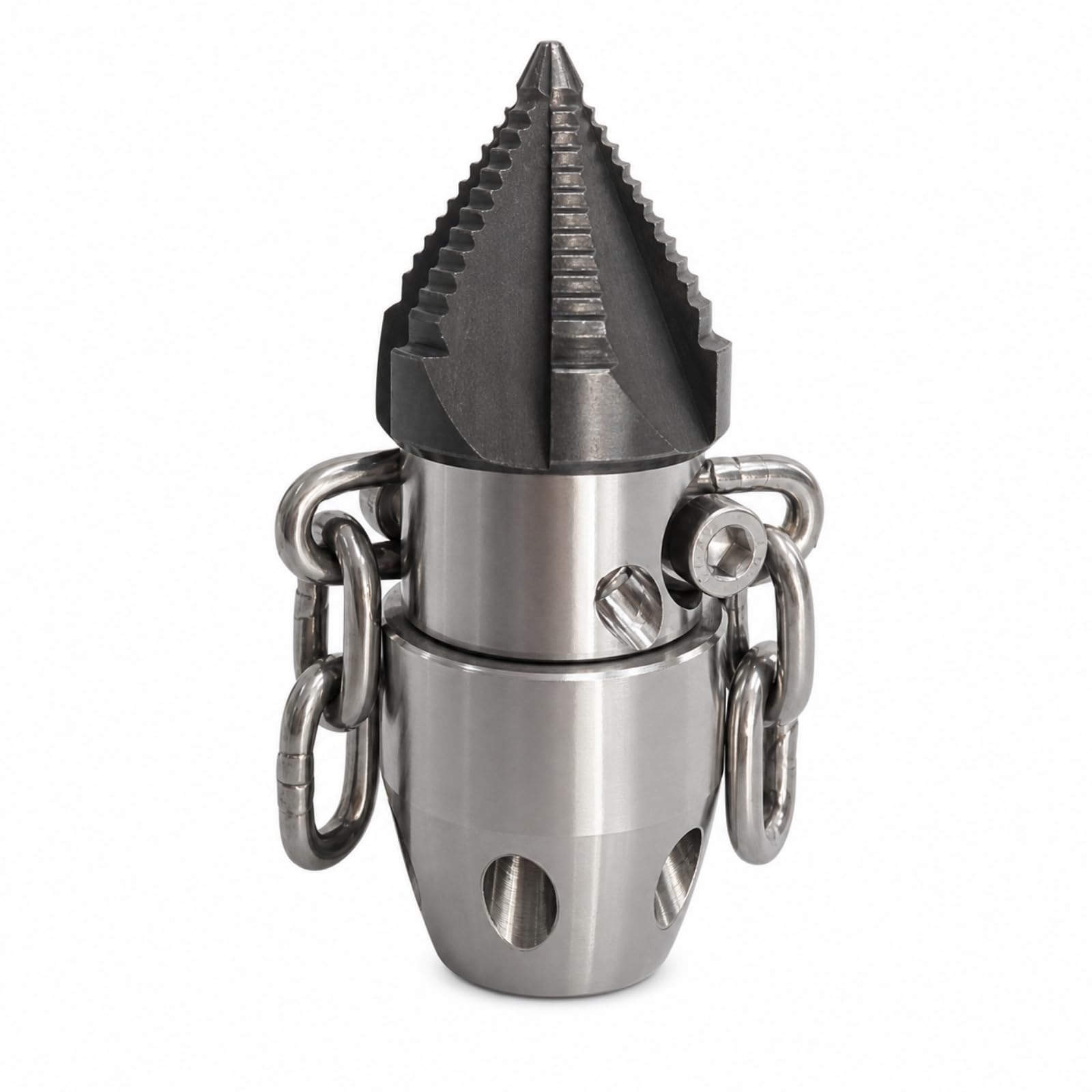 Tobera Giratoria Limpieza sagües Compacta Tobera Limpieza sagües Alta Presión para Plomeros, M22, M22 Rosca Interna 40L/Min Cabezal De Temple