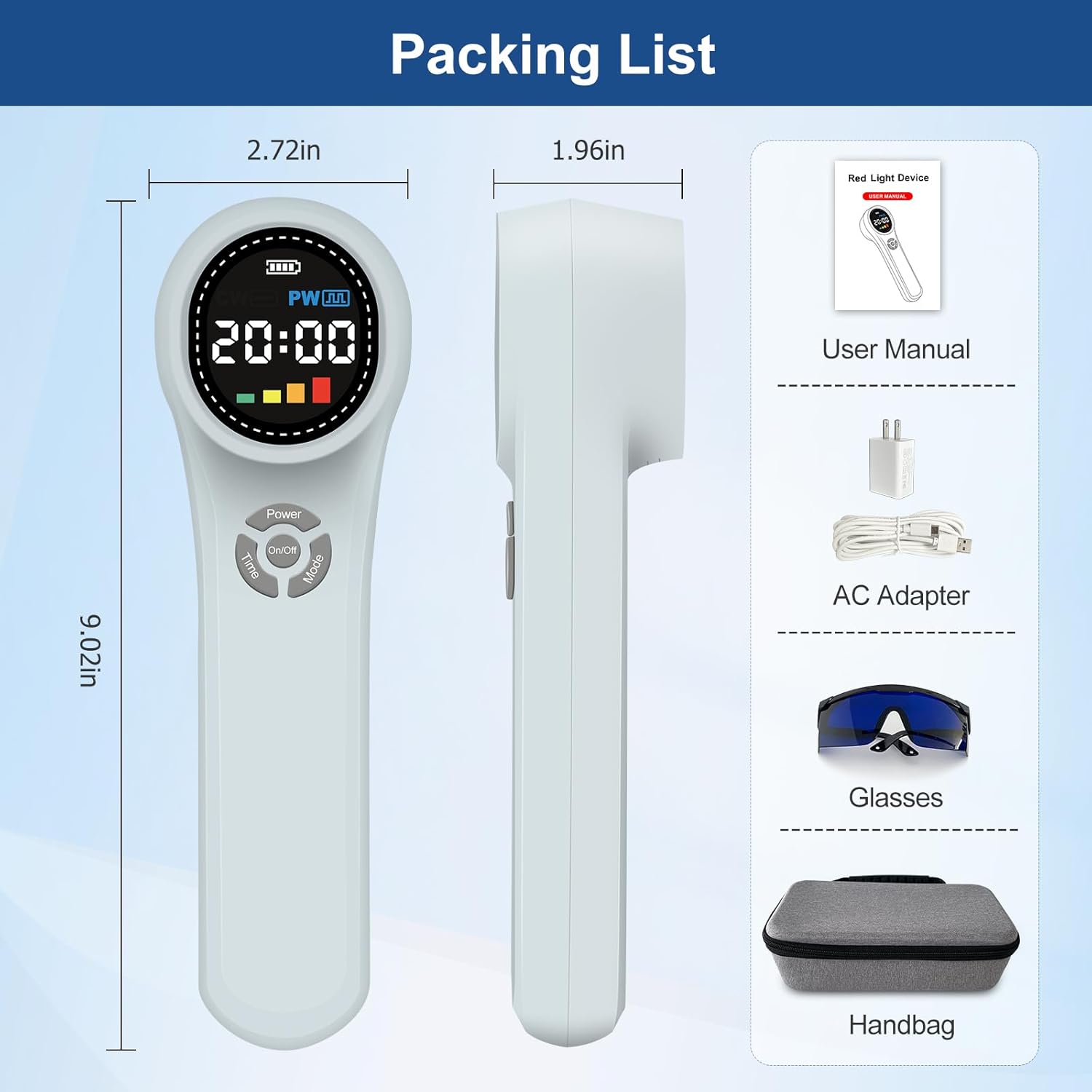 Red Light Therapy Device, 4x980nm, 4x810nm, 16x660nm, Handheld Red Light Therapy for Body or Dogs Pain Relief, Joint Muscle, Ankle and More, for Pets, Near Infrared Light Therapy at Home - Image 7