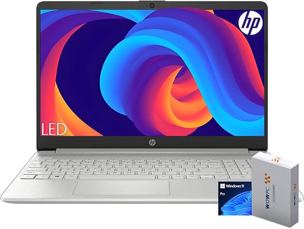 Hewlett Packard HP 15 Laptop for Home or Work, Intel Celeron N4120 Processor, 15.6 HD LED Display, SD Card Reader, HDMI,