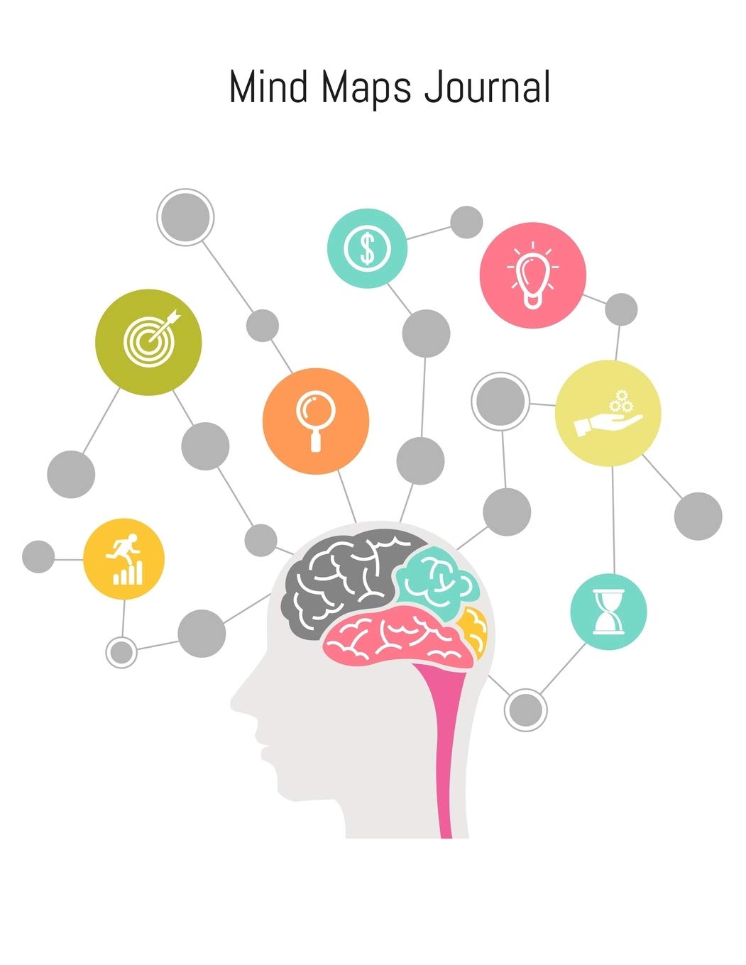 Mind Maps Journal: Blank Mind Map Book,Brainstorm Notebook Help You Organize Your Thoughts & Take Notes 100 Pages