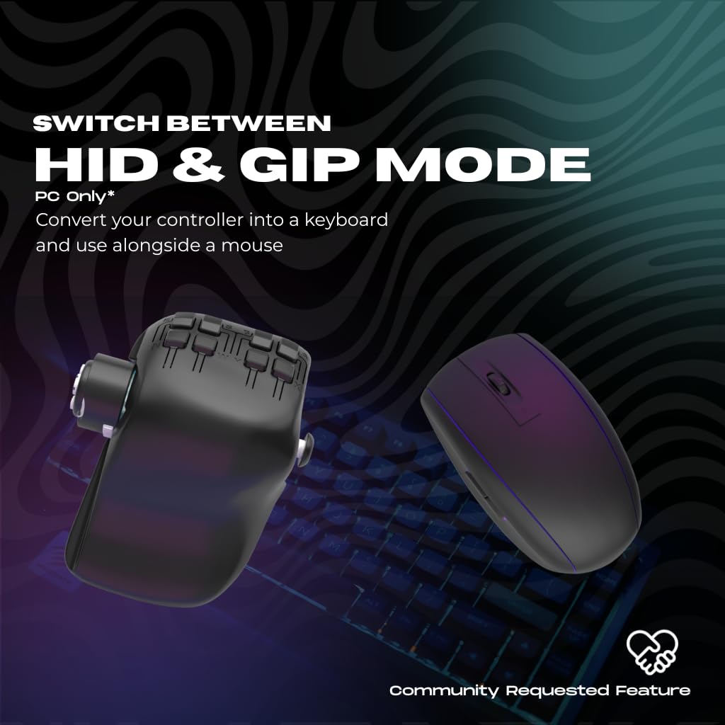 ByoWave Proteus Builder One-Handed Gaming Controller for PC, Steam