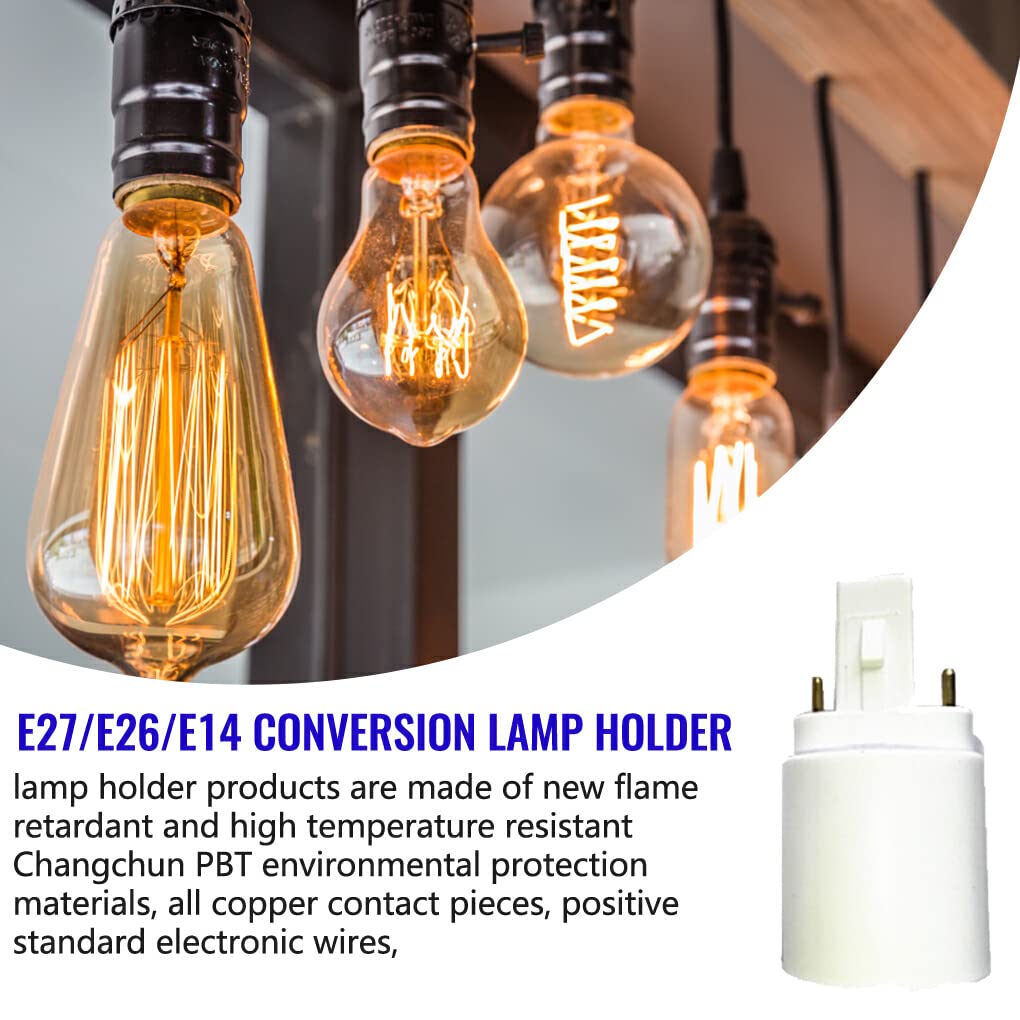 5 Adattatori G23 A E14/E27 - Convertitore Portalampada A Piatto Per Fissaggio A Vite - Foto 10