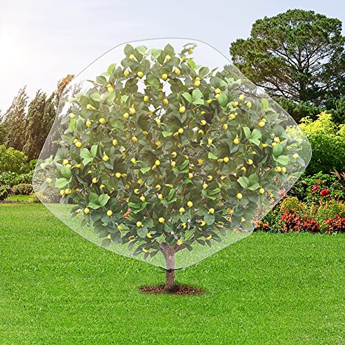 PURPLE STAR 1N 8.2 x 6.5 Feet Large Fruit Tree Netting- Insect Bird Barrier Tree Net with Drawstring- Garden Bird Netting Plant Cover for Protect Plant Fruit Flower from Insect Bird