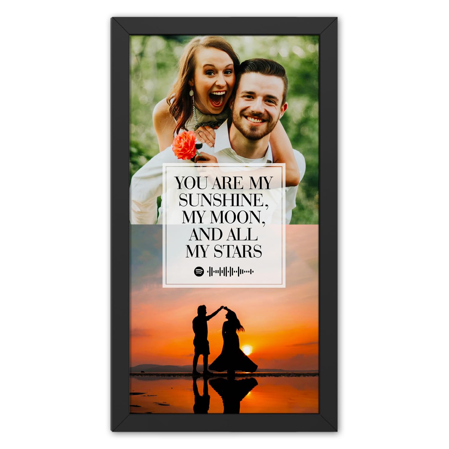 Ritwikas Personalized Desk Photo Frame With Customizable Spotify Song And Photo Of Your Choice | Plaque For Your Loved Ones | In Two Size 5.5 x 9.5 and 7.5 x 13.5 Inch, Set of 1 (B0CP7PRGXK) Amazon Price History, Amazon Price Tracker
