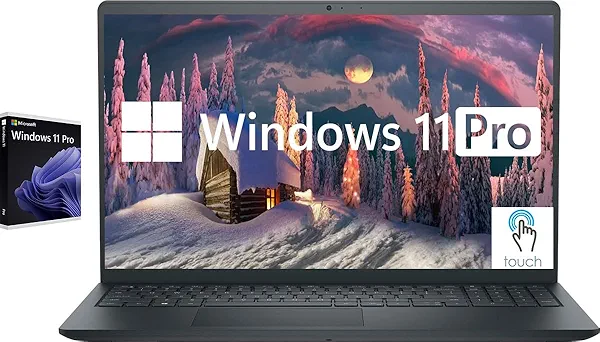Dell Inspiron Touchscreen Laptop, 15.6" Business & Student Laptop Computer, Windows 11 Pro Laptop 16GB RAM 1TB SSD, Intel i5-1155G7 Processor, Full HD IPS Display, Numeric Keypad, Carbon Black