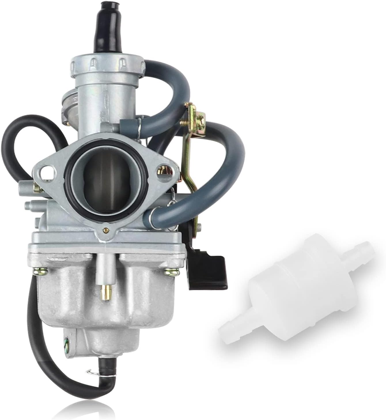 FLYPIG Carb Carburetor & Fuel Filter Assembly for Honda TRX 250 TRX250 Recon 250 TRX250TE TRX250TM TRX250EX Recon ES 2X4 ATV Carb 16100-HM8-B61
