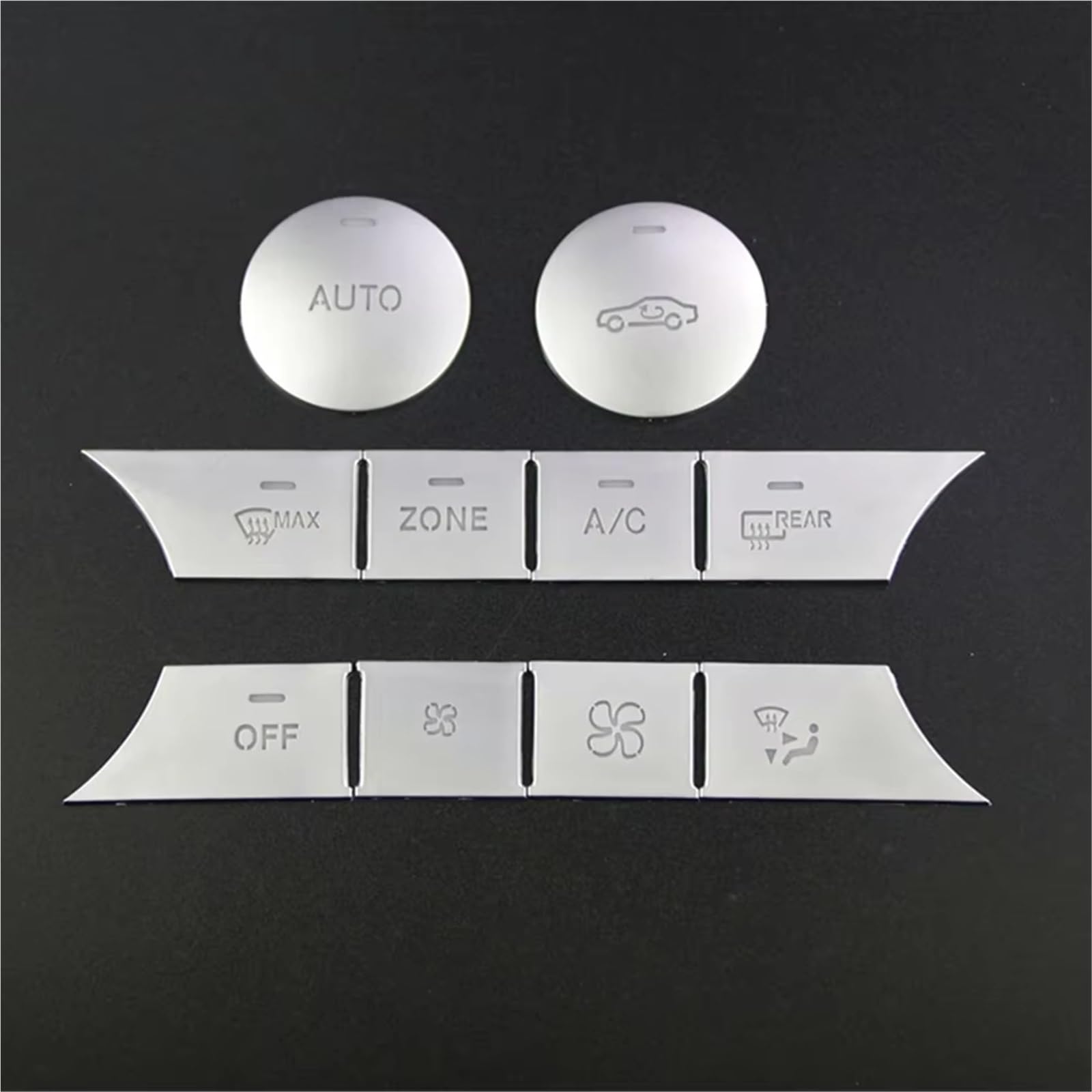Button Trim Compatible with Benz C Class W204 S204 C204 CLS C218 X218 GL X164 X166 Car Center Console Air Conditioning Button Cover Decorative Strip