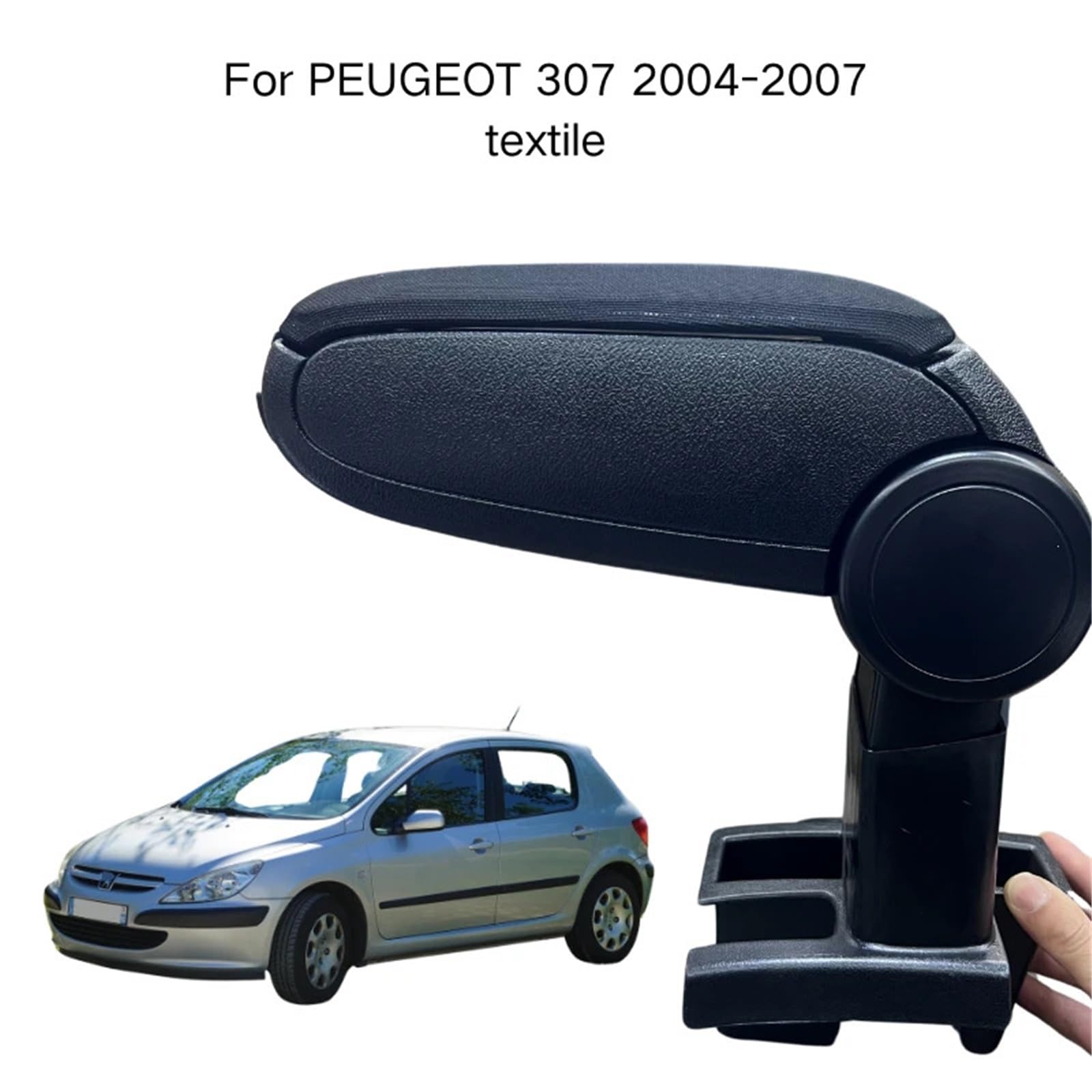 Ochrona Podłokietnika Pasuje do PEUGEOT 307 2004-2007 Schowek w konsoli środkowej Akcesoria samochodowe Skórzana poduszka na podłokietniki