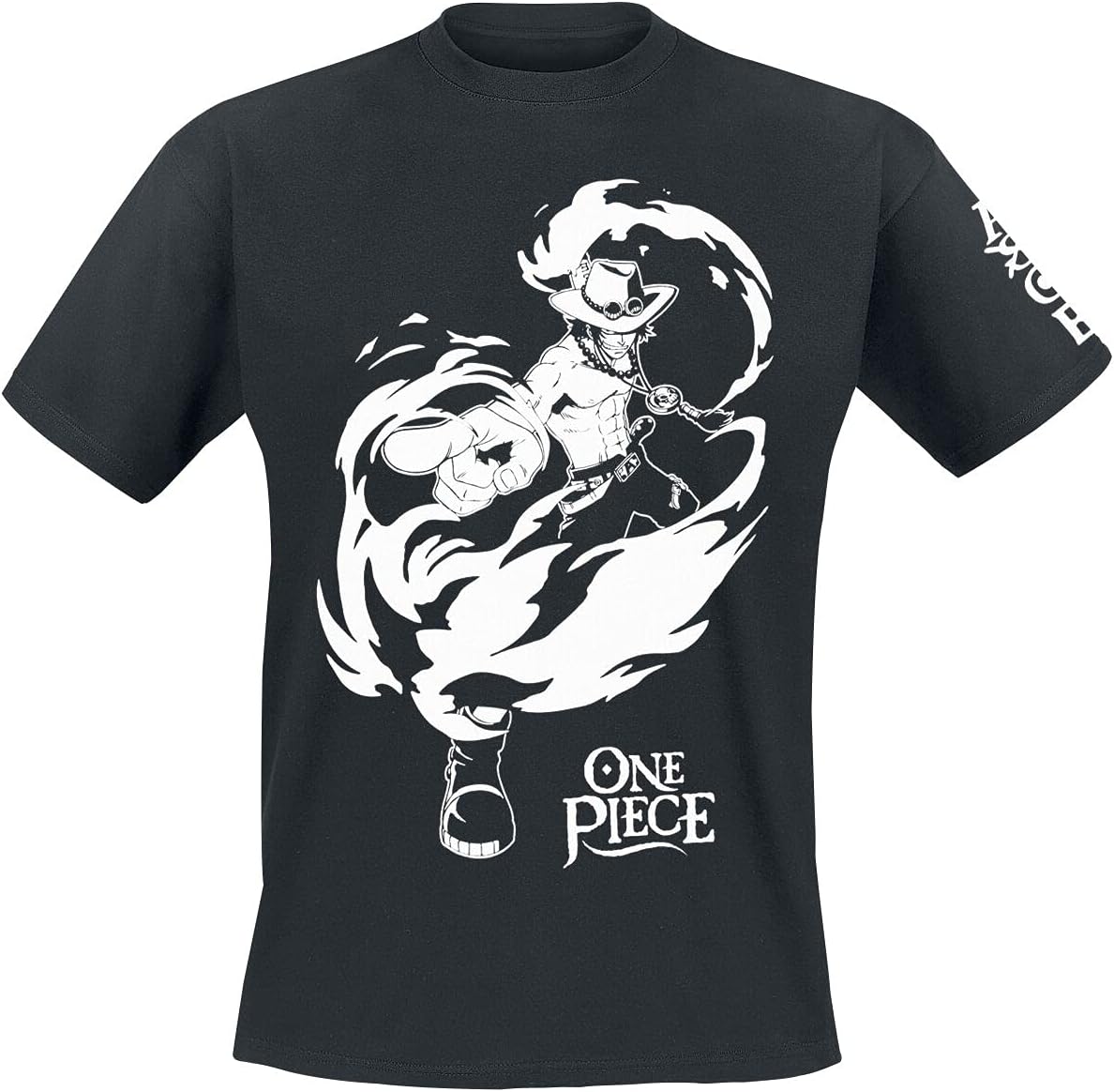ABYstyleONE Piece - Tshirt - ACE - Men - Black, Black, S